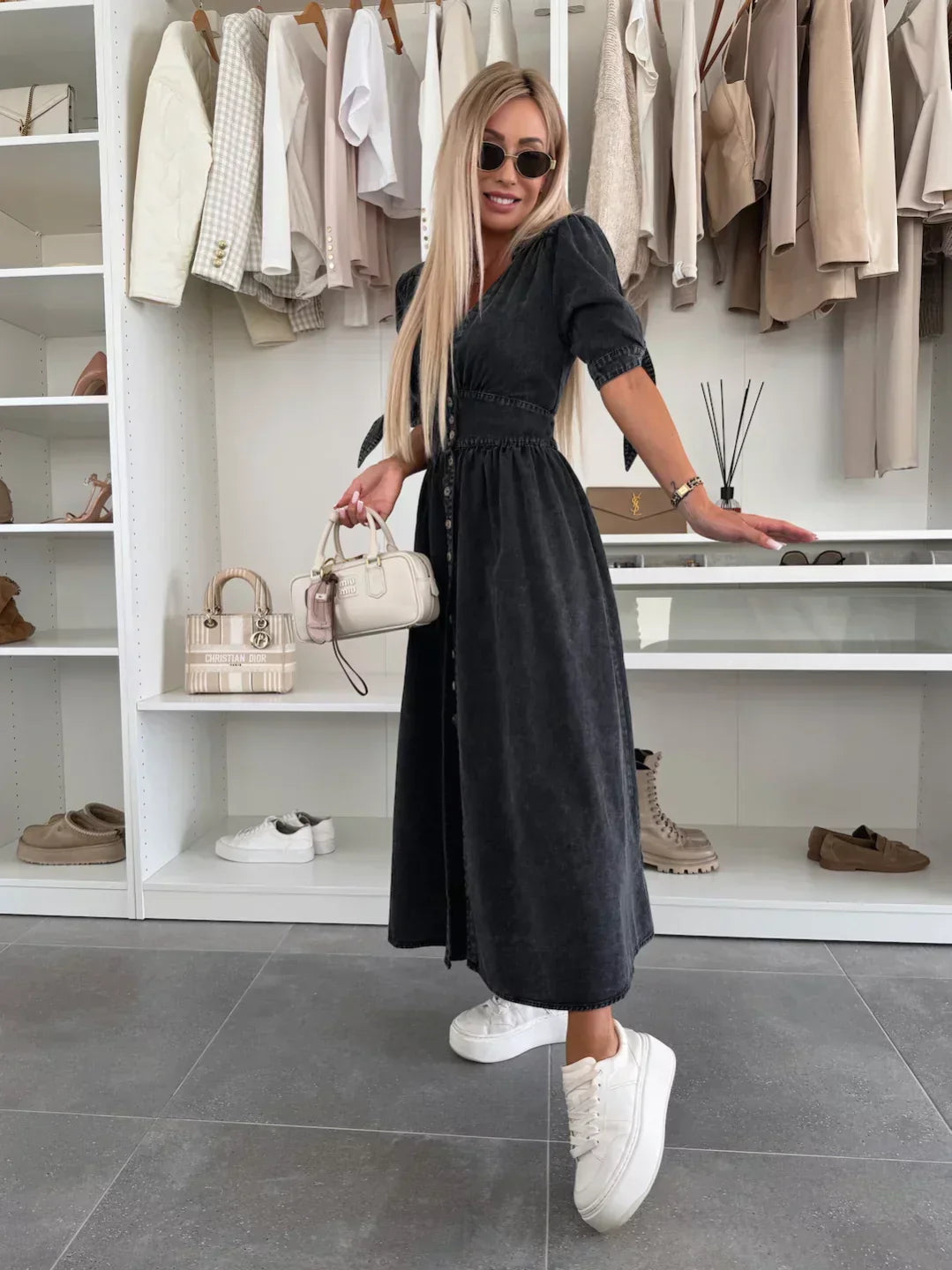 Ivy™ Elegant denim dress